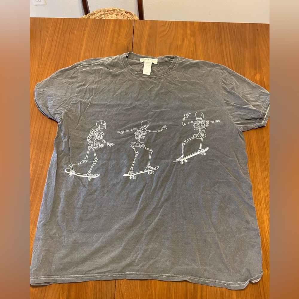 Urban Outfitter Skateboarding skill oversized tee washed black
